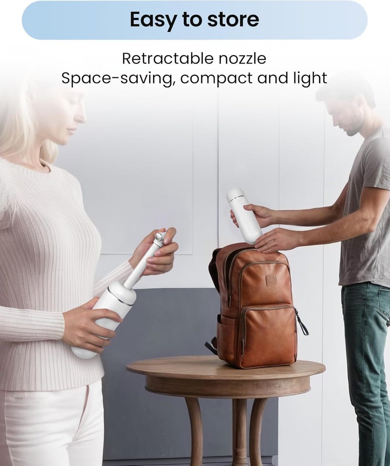 Redsack Portable Bidet for Postpartum/Perineal Care,Manual Handheld Peri Bottle for Feminine Hygiene & Travel, 380ml Leakproof,BPA-Free Sprayer for Men/Women/Baby (White, General) - Image 3